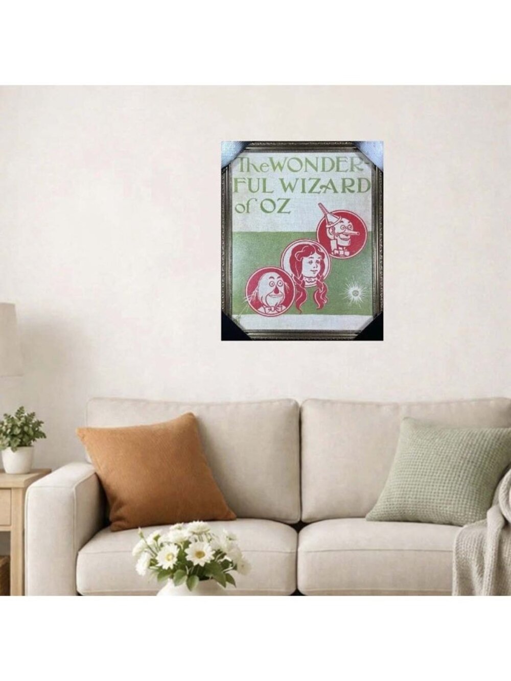 Large 18”x22” The Wonderful Wizard of Oz WW Denslow 1900 Cover Art Repro Framed
